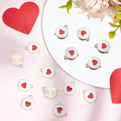 100Pcs Alloy Enamel Pendants ENAM-GO0001-03-1