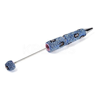 Iron Beadable Pen AJEW-R001-04L-1
