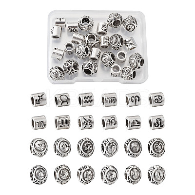 Alloy European Beads PALLOY-TA0002-19AS-RS-1