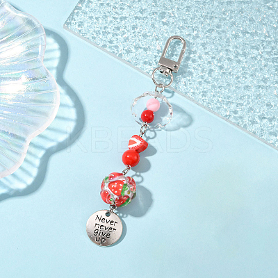 Handmade Polymer Clay & Acrylic & Resin & Glass Pendant Decorations KEYC-FS00037-06-1