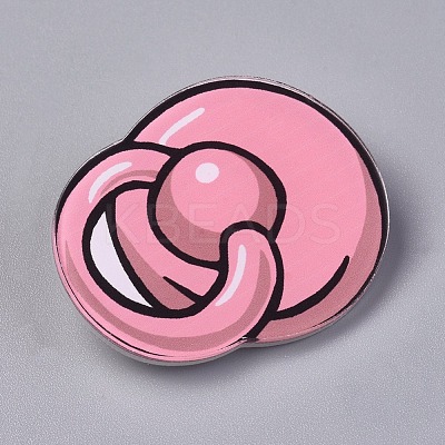Acrylic Badges Brooch Pins JEWB-E676-28-1