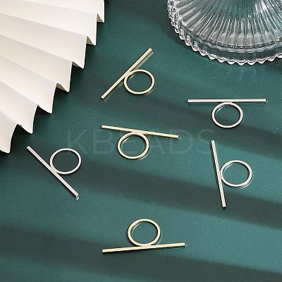 8Pcs 2 Colors Alloy Rectangle Bar Finger Ring for Women FIND-CA0007-09-1