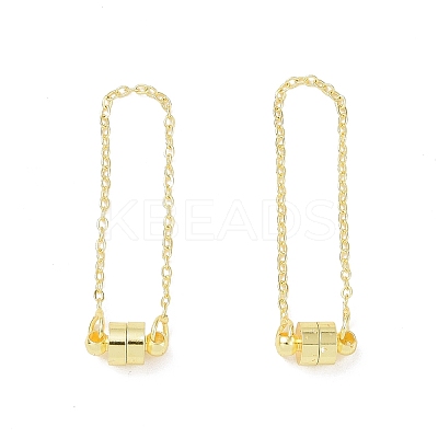 Brass Magnetic Clasp with Cable Safety Chain X-KK-F839-035G-1