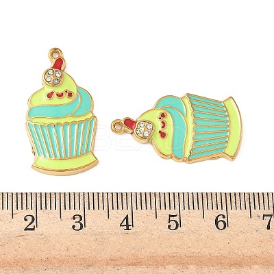304 Stainless Steel Enamel Pendants STAS-I346-13G-01-1