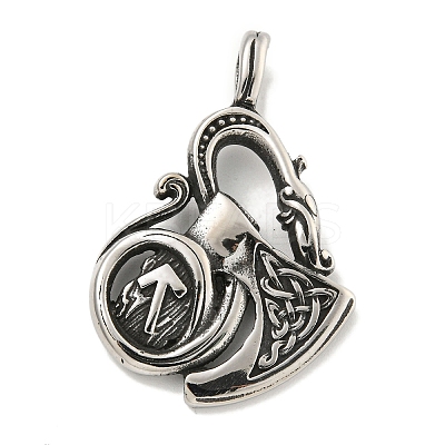 316 Surgical Stainless Steel Pendants STAS-E212-165AS-1