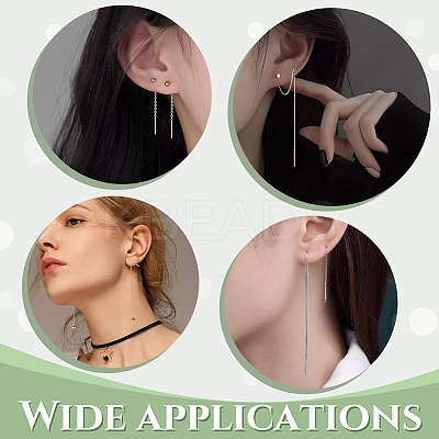 16Pcs 8 Style Cube & Round & Twist 304 Stainless Steel Stud Earrings EJEW-PH0001-26-1