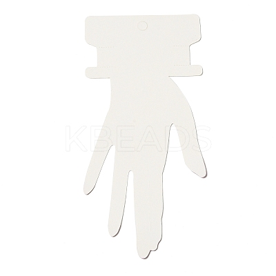 Hand Shaped Cardboard Paper Bracelet Display Cards CDIS-M005-06-1