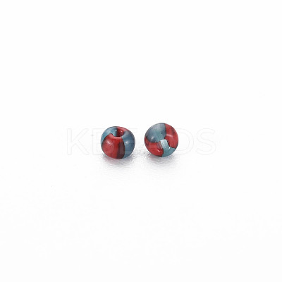 12/0 Two Tone Opaque Glass Seed Beads SEED-T006-01A-A04-1