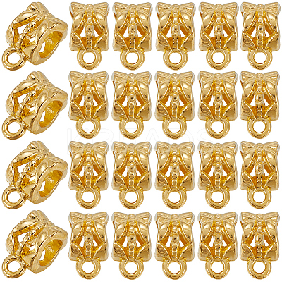 160Pcs Tibetan Style Alloy Tube Bails FIND-SP0001-76B-1