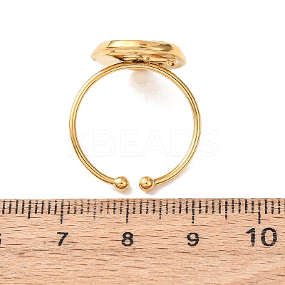 Adjustable 304 Stainless Steel Cuff Open Rings RJEW-C151-01B-G-1