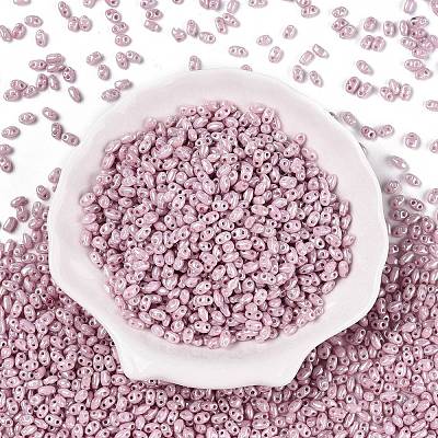Opaque Colours Luster Glass Seed Beads SEED-T006-02E-1
