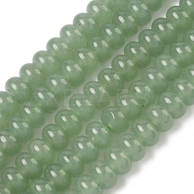 Natural Green Aventurine Stone Beads Strands G-S105-8mm-1