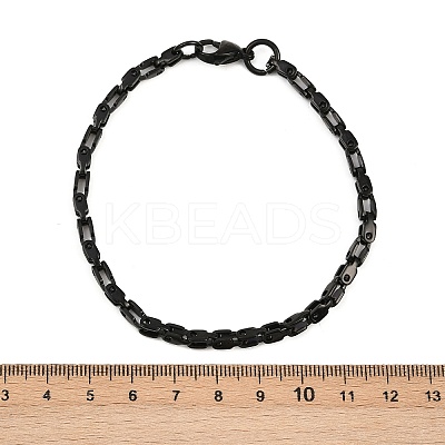 201 Stainless Steel Link Chain Bracelets for Men Women BJEW-B143-03EB-1