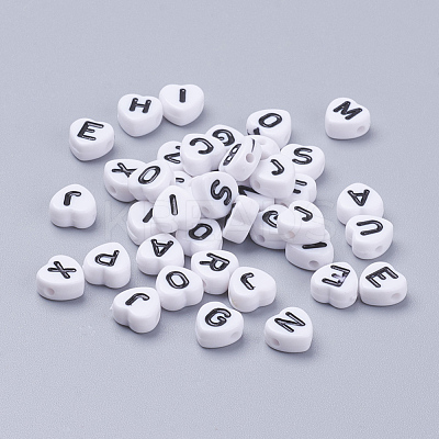 Acrylic Horizontal Hole Letter Beads X-MACR-PB37C9679-2-1