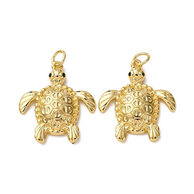 Brass Micro Pave Cubic Zirconia Pendants KK-A271-03B-G-1
