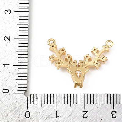 Brass Micro Pave Cubic Zirconia Pendants KK-F919-29G-02-1