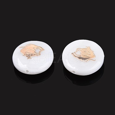 Natural Freshwater Shell Beads SHEL-N037-02A-G-1