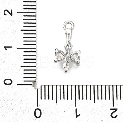 Brass Pave Cubic Zirconia Pendants KK-Q048-26P-1