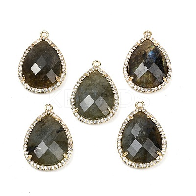 Natural Mixed Stone Faceted Pendants G-K347-12G-1