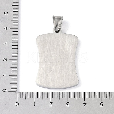 304 Stainless Steel Pendants STAS-O008-01I-1