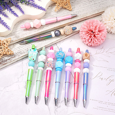 5Pcs Plastic Beadable Pens AJEW-TA0001-76B-1