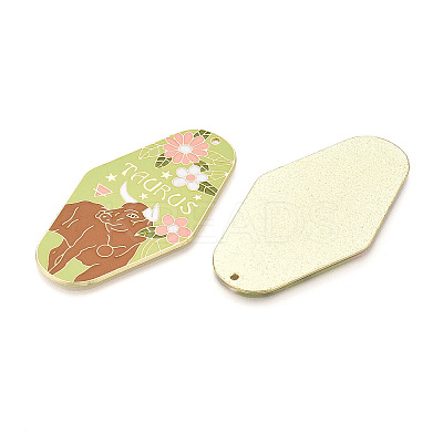 Rack Plating Alloy and Enamel Big Pendants X1-ENAM-T021-29L-1