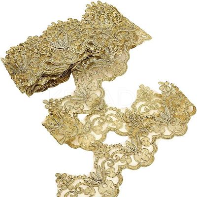 7.5 Yards Polyamide Flower Embroidery Lace Trim for Garment Accessories OCOR-NB0002-02-1