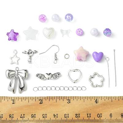 DIY Acrylic & Alloy Earring Jewelry Making Kits DIY-FS0007-30-1