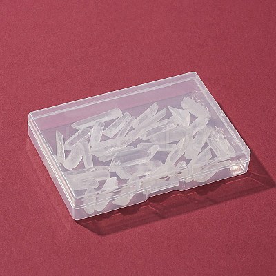 35Pcs Natural Quartz Crystal Beads G-FS0002-44-1