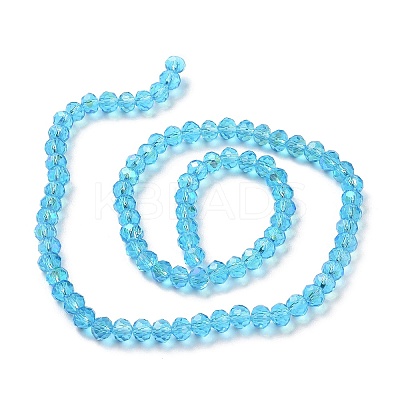 Electroplate Glass Beads Strands EGLA-A034-T8mm-L03-1