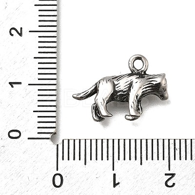 Retro 304 Stainless Steel Pendants STAS-L284-16AS-08-1