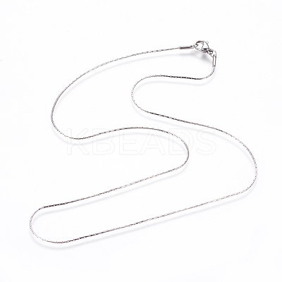 Non-Tarnish 304 Stainless Steel Boston Link Chain Necklaces NJEW-L160-011P-1