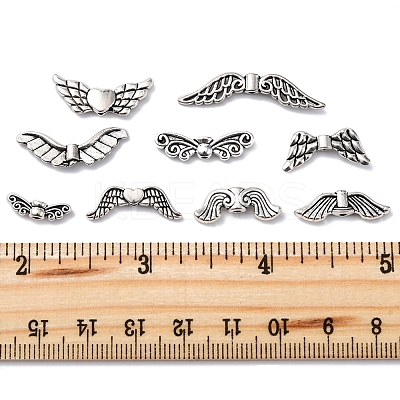 150Pcs 9 Styles Tibetan Style Alloy Beads FIND-FS0003-77-1