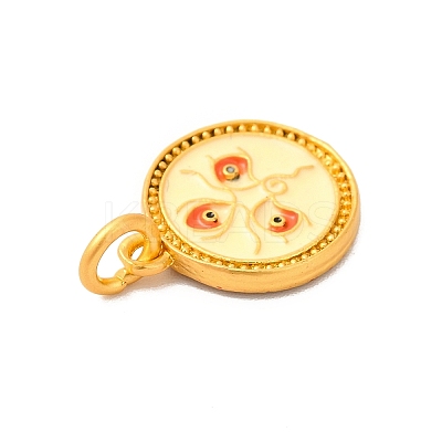 Rack Plating Alloy Enamel Pendants with Jump Ring ENAM-M048-27MG-B-1