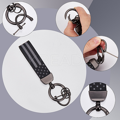 Imitation Leather Keychain Holder DIY-WH20013-23A-1