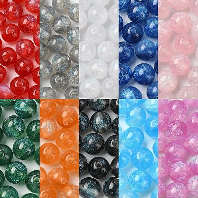 20Pcs Round Imitation Cat Eye Resin Beads RESI-YW0004-43A-1