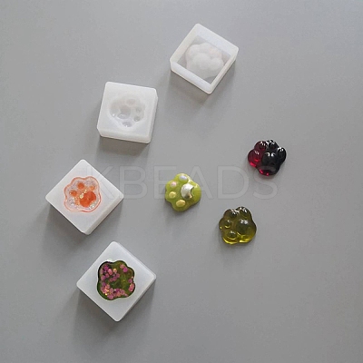Paw Print Food Grade Silicone Molds DIY-F147-03-1