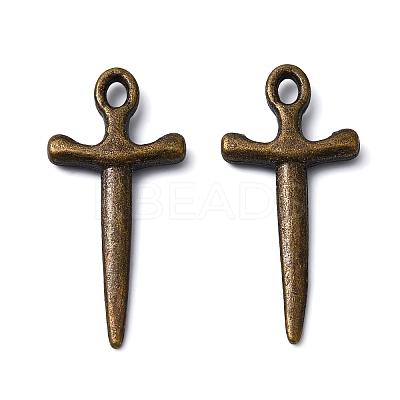 Tibetan Style Alloy Sword Pendants LS-X-TIBEP-929-AB-FF-1