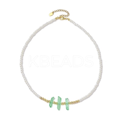 4Pcs 4 Styles ABS Plastic Imitation Pearl Beaded Necklaces NJEW-JN04859-1