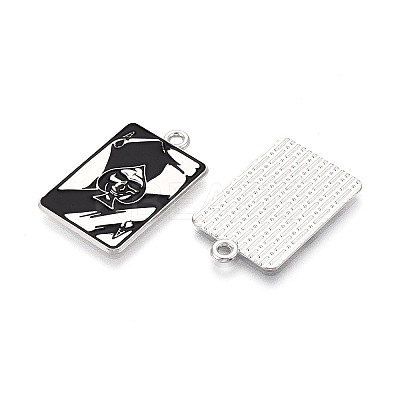 Halloween Theme Alloy and Enamel Pendants ENAM-T021-30D-01-1