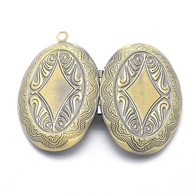 Brass Locket Pendants LS-KK-F717-08AB-NR-1