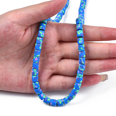 Handmade Polymer Clay Bead Strands CLAY-T020-10F-1