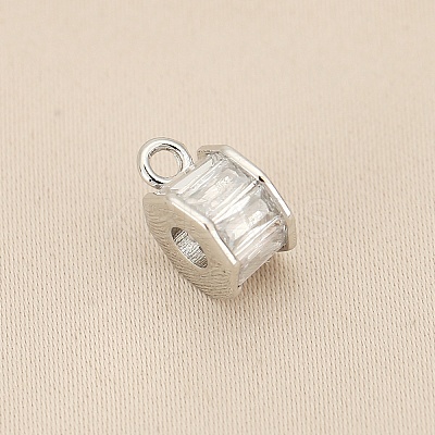 Brass Micro Pave Cubic Zirconia Tube Bails KK-WH0096-02G-P-1