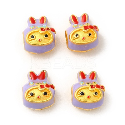 Rack Plating Alloy Enamel European Beads ENAM-M048-11MG-A-1
