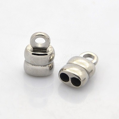 Tarnish Resistant 304 Stainless Steel Cord Ends STAS-N034-13-1