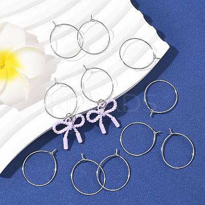 SHEGRACE Brass Hoop Earring Findings XGRPCH798-217P-1