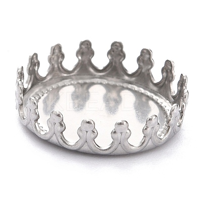 Non-Tarnish 304 Stainless Steel Cabochon Settings STAS-Y001-06A-P-1