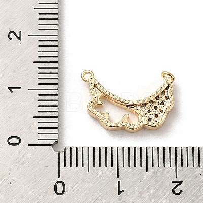 Brass Micro Pave Cubic Zirconia Pendants KK-H455-21G-1