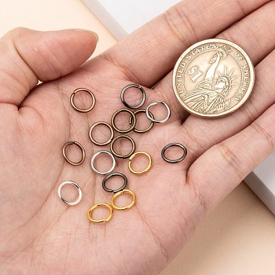 Brass Open Jump Rings JRC8MM-M-1