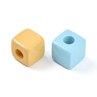 Opaque Acrylic European Beads OACR-I015-61-1